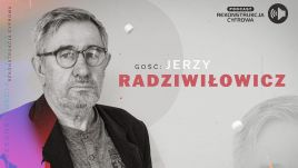 Jerzy Radziwiłowicz był gościem kolejnego odcinka podcastu „Rekonstrukcja cyfrowa TVP”. Rozmowę poprowadził Tomasz Kolankiewicz. Fot. materiały prasowe TVP