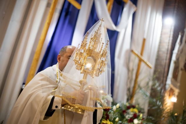 Msza święta z kościoła pw. Najświętszego Serca Pana Jezusa w Podbrzeziu [fotogaleria], fot. TVP Wilno/Karina Mieczkowska