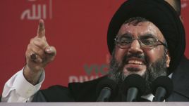 The chief of the armed Islamist group, Sayyed Hassan Nasrallah, said that because Cyprus had become a part of Lebanon’s conflict with Israel, what awaited it would be “very big”. (Photo by Salah Malkawi/Getty Images)