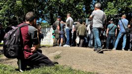 Since the beginning of martial law in Ukraine on February 24, 2022, some 1,000,050 of its citizens have been drafted into its military so far. Photo: Yan Dobronosov/Global Images Ukraine via Getty Images