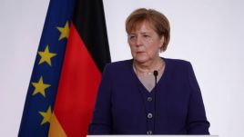 Kanclerz Niemiec Anglea Merkel (fot. EPA/YOAN VALAT / POOL Dostawca: PAP/EPA)