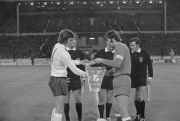 Deyna and England's Martin Peters at Wembley. Photo: S&G/PA Images via Getty Images