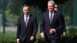 Prezydent Andrzej Duda  spotka się z prezydentem Litwy Gitanasem Nausedą (fot. arch. PAP/Łukasz Gągulski)