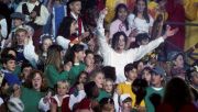 Michael Jackson podczas Super Bowl XXVII. Fot. Steve Granitz/WireImage/Getty Images