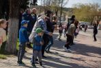 Z okazji Międzynarodowego Dnia Tańca w Niemenczynie odbył się FlashMob, fot. TVP Wilno/Eva Przychodska