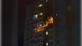 The drone attacks damaged at least two high-rise apartment buildings in the Ramenskoye district of the Moscow region. Photo: X/@vicktop55