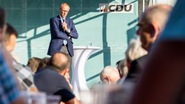 Friedrich Merz, leader of the German Christian Democrats (CDU) Photo by Jens Schlueter/Getty Images