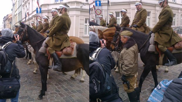 Ułani na ul. Jana Kazimierza w Bydgoszczy (fot. Michał Rygol)