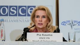 Pia Kauma, head of Organization for Security and Co-operation in Europe (OSCE). Photo: Maria Giulia/SOPA Images/LightRocket via Getty Images 