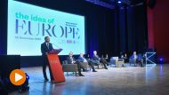 Prezydent Andrzej Duda podczas Międzynarodowej konferencji „The Idea of Europe” w Kownie (fot. PAP/Radek Pietruszka)