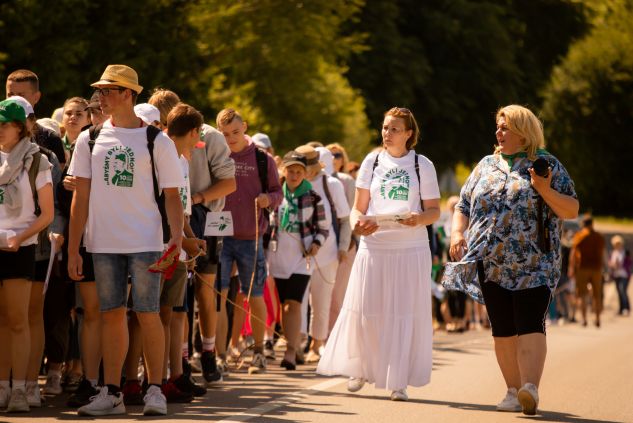 Podążając szlakiem świętego: XI Piesza Pielgrzymka na cześć Księdza Obrembskiego [fotogaleria], fot. TVP Wilno/Karina Mieczkowska