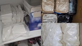 The alleged gang members face charges of trafficking large quantities of drugs, which carries a sentence of up to 12 years in prison. Photo: Central Investigation Bureau of Police via X