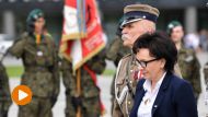 Witek mówiła, że Polska wie, co znaczy walczyć w osamotnieniu, dlatego jako pierwsza ruszyła na pomoc Ukrainie (fot. PAP/Radek Pietruszka)