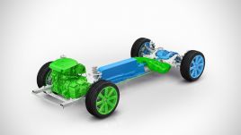 Silnik na każdej osi, to schemat napędu 4x4 w samochodzie elektrycznym. Fot: Volvo Car Corporation