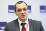 Александр Субботин дает интервью ТАСС в кулуарах Международной промышленной ярмарки «Иннопром-2019». Екатеринбург, Россия. 8 июля 2019 года. Фото: Егор Алеев / ТАСС / Forum