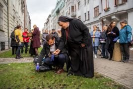 „Pola Nadziei“. Solidarność z Ukrainą w Wilnie, fot. Karina Mieczkowska