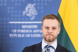 Minister spraw zagranicznych Gabrielius Landsbergis, fot. BNS/Irmantas Gelūnas