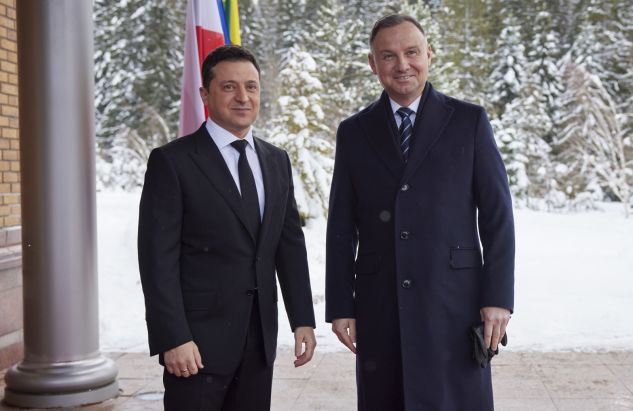 Prezydent Ukrainy Wołodymyr Zełenski i prezydent Andrzej Duda (fot. PAP/EPA/UKRAINIAN PRESIDENTIAL PRESS SERVICE)