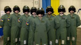 The last group of Ukrainian pilots trained in the UK. Photo: RAF