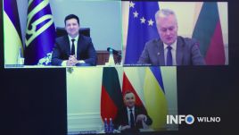 Rozmowa prezydentów Litwy, Polski i Ukrainy, fot. Info Wilno