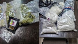 In the aftermath of the operation in Przemyśl, the police confiscated €230,000 worth of drugs and around €47,000 in various currencies. Photo: CBŚP