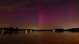 Stunning photos of the extraordinary celestial events were widely shared online. Photo: PAP/Kasia Zaremba.