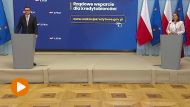 Konferencja prasowa premiera Mateusza Morawieckiego i minister finansów Magdaleny Rzeczkowskiej (fot. TVP)