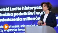 Minister rodziny i polityki społecznej Marlena Maląg na konferencji prasowej w KPRM w Warszawie (fot. PAP/Piotr Nowak)