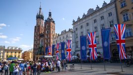 Buckingham Palace announced on Monday that the king will meet local communities in Kraków. Photo by Beata Zawrzel/NurPhoto via Getty Images