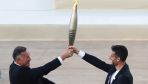 90 days to Paris: Greece passes Olympic Flame to France