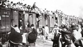 Deportation of Crimean Tatars, 1944. Photo: Ukrainian Institute of America