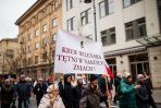 Przemarsz i wiec w obronie szkół mniejszości narodowych w Wilnie [fotogaleria], fot. TVP Wilno/Bartek Urbanowicz