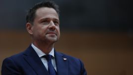 Poland should allocate 5% of its GDP to defense in 2026, said Rafał Trzaskowski. Photo via Klaudia Radecka/NurPhoto/Getty Images.