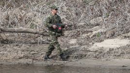 The border guard was on duty along the Evros River when shots came from the Turkish side shortly after 6 p.m., Saturday. (Photo: EPA/SEDAT SUNA Supplier: PAP/EPA.)