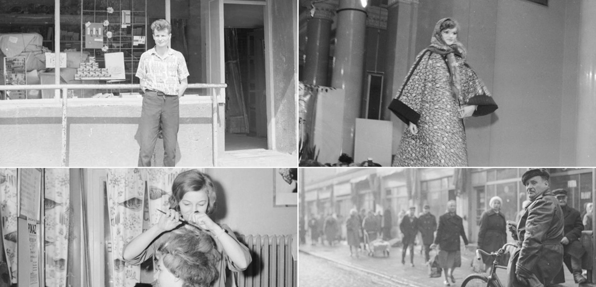 Wąsy Trwała Ondulacja I Szerokie Ramiona Prl Owska Moda Ulicy
