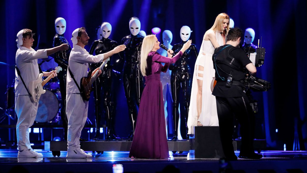 Tytuł piosenki reprezentantów Rumunii –„Goodbye”, okazał się proroczy. Choć występ był niesamowity The Humans nie pojawią w finale (fot. Thomas Hanses/eurovision.tv)