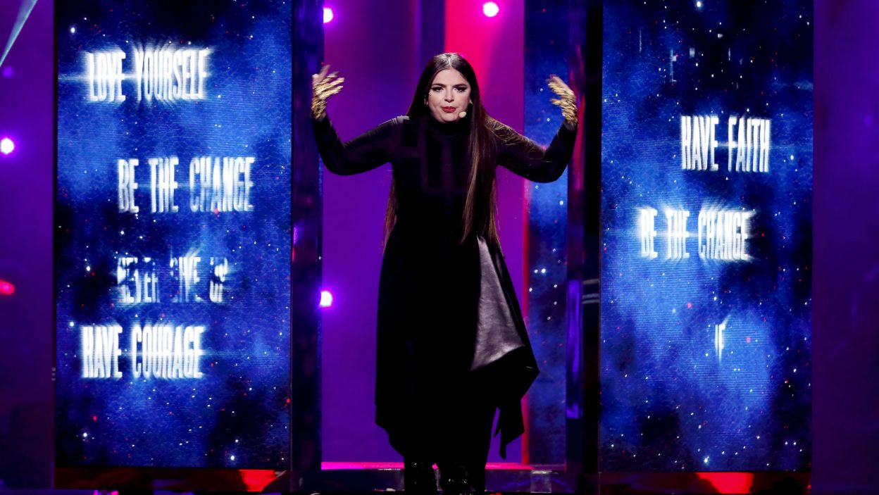 Christabelle pokazała na scenie prawdziwe show. Nie zaskarbiła sobie jednak sympatii widzów i reprezentantka Malty musiała pożegnać się z konkursem (fot. Andres Putting/eurovision.tv)