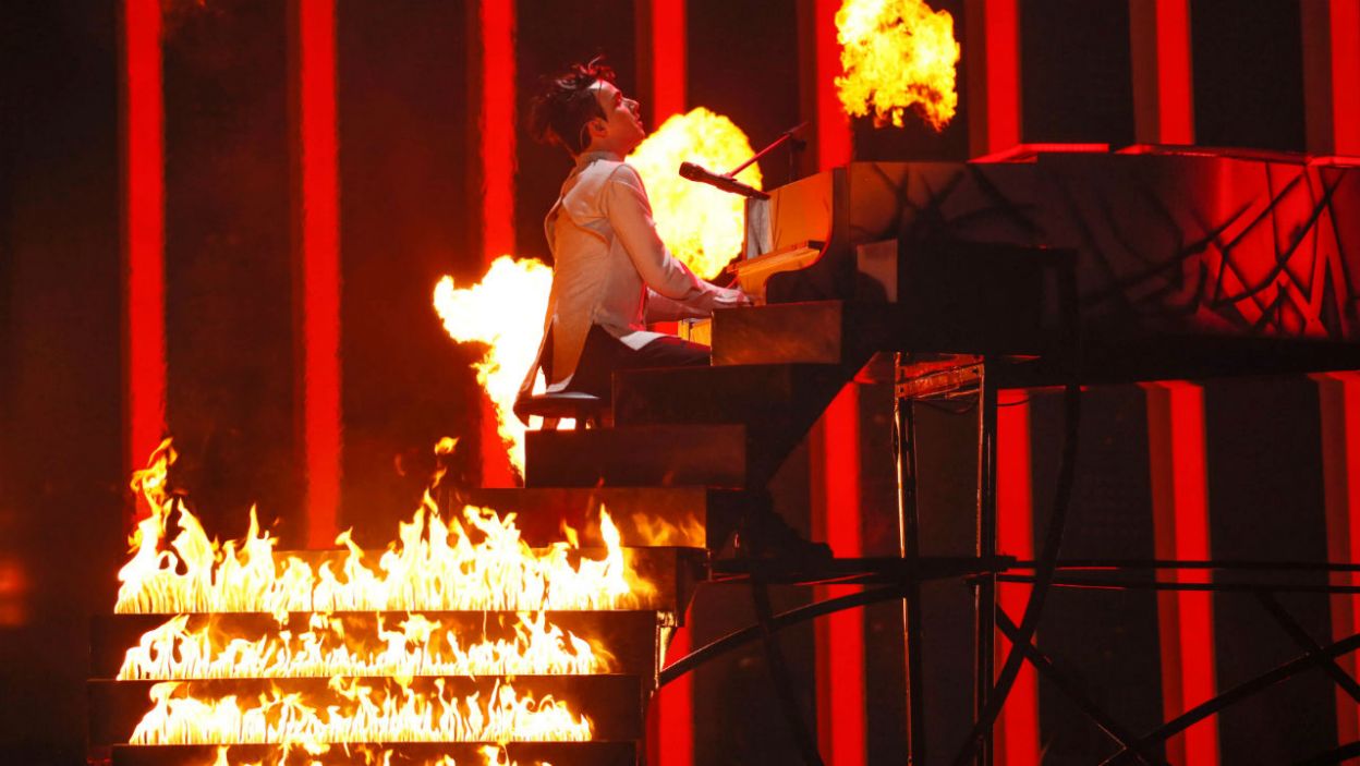 Finał 63. Konkursu Piosenki Eurowizji rozpoczął Mélovin z Ukrainy i od razu rozgrzał widownię! (Andres Putting/eurovision.tv)