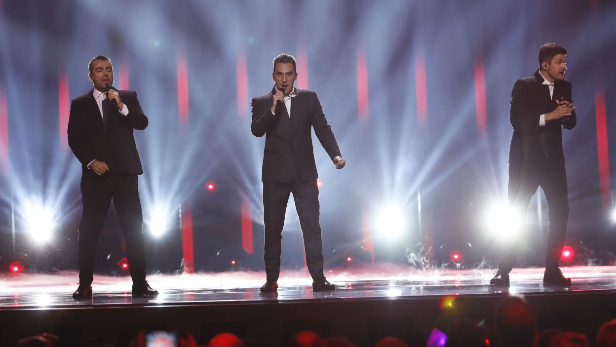 Eleganccy panowie z mocnymi głosami dali popis wokalnych umiejętności. Niestety Gruzji nie usłyszymy już podczas tegorocznej Eurowizji (fot. Andreas Putting/eurovision.tv)