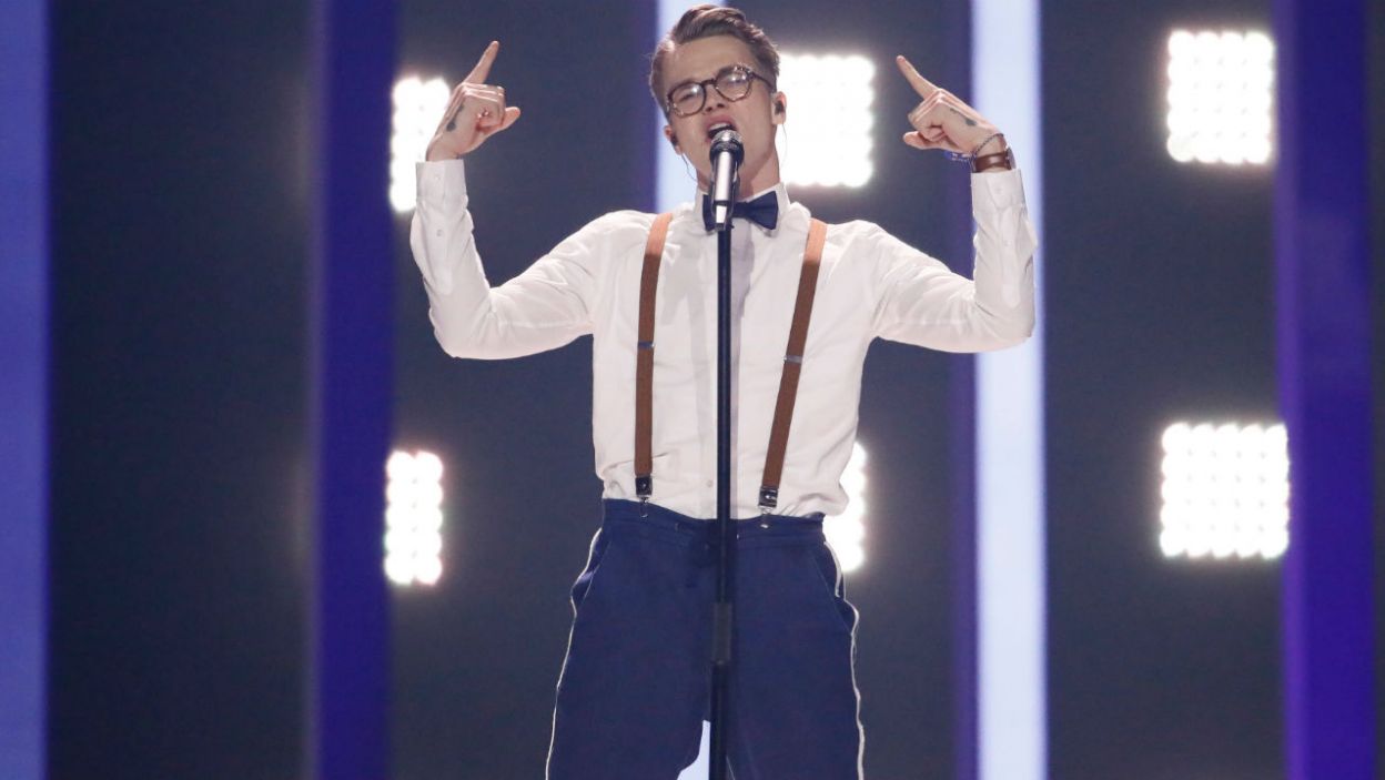 Wpadający w ucho utwór „Lie To Me” wykonuje Mikolas Josef z Czech (fot. Andreas Putting/eurovision.tv)