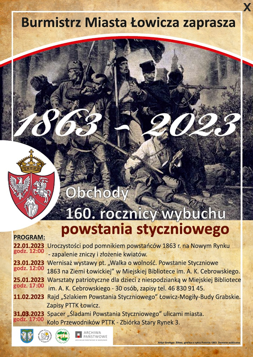 160. Rocznica Wybuchu Powstania Styczniowego. Obchody W Regionie