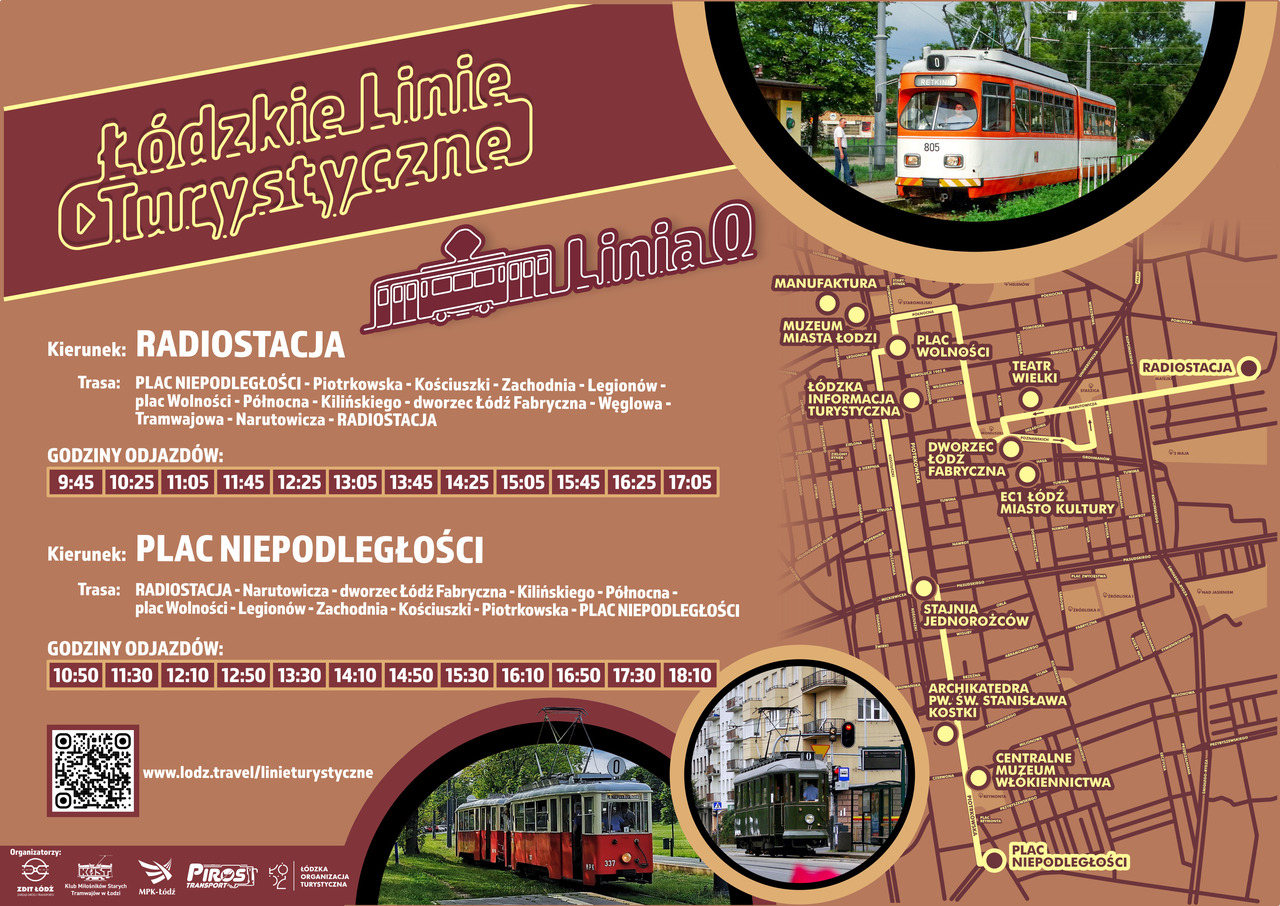 Dzkie Linie Turystyczne Na Maj Wk Po Ulicach Miasta Je D Zabytkowe Autobusy I Tramwaje